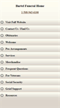 Mobile Screenshot of bartelfuneralhome.com